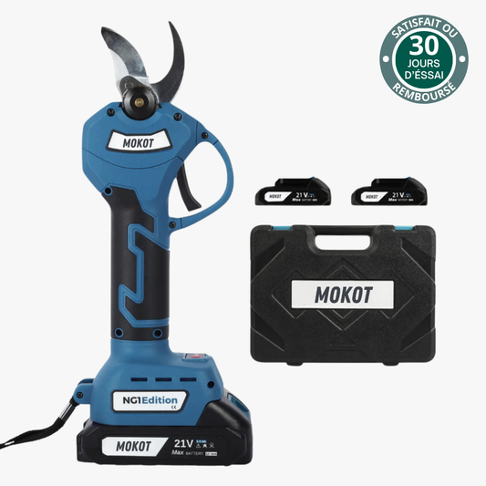 Secateur Electrique Sans Fil NG1 Mokot® - Avec Mallette Et 2 Batteries